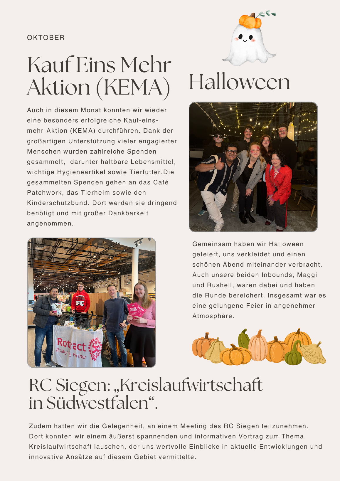 Rotaract Siegen — Newsletter Ausgabe 2 (Oktober–Dezember 2025) — Seite